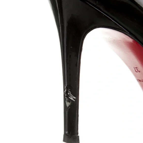 Christian Louboutin Red Bottom Patent Leather Pumps SZ 7 - Picture 5 of 6